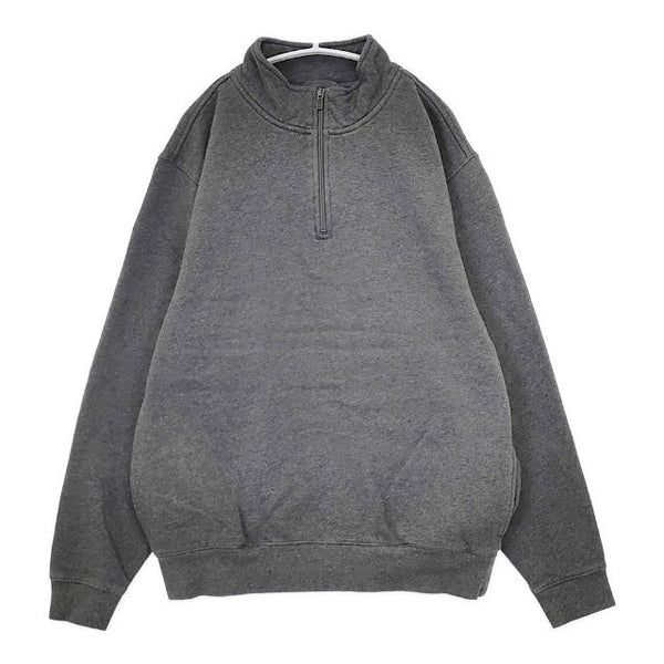 L.L.Bean ハーフジップトレーナー プルオーバー 裏起毛 254673 スウェット グレー メンズ エルエルビーン【中古】5-1009T∞