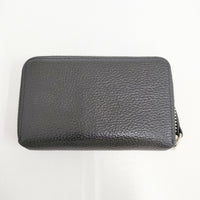 irose ラウンドファスナー 二つ折り レザー POP-UP MINI WALLET コインケース ブラック レディース イロセ【中古】5-0522G◎
