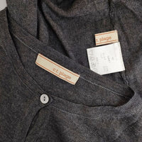 C.T.plage カシミヤシルク タートルネック ツインニット カーディガン アンサンブル グレー レディース シーティープラージュ【中古】5-1009T∞