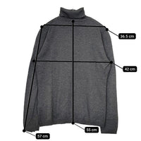 C.T.plage カシミヤシルク タートルネック ツインニット カーディガン アンサンブル グレー レディース シーティープラージュ【中古】5-1009T∞