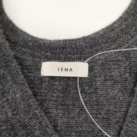 IENA WEANERS Big ジレ Vネック ニットポンチョ ポンチョ グレー レディース イエナ【中古】5-0922T◎