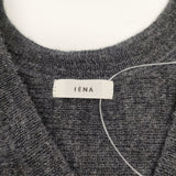 IENA WEANERS Big ジレ Vネック ニットポンチョ ポンチョ グレー レディース イエナ【中古】5-0922T◎