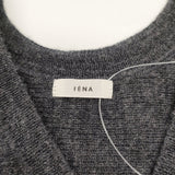 IENA WEANERS Big ジレ Vネック ニットポンチョ ポンチョ グレー レディース イエナ【中古】5-0922T◎