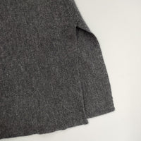 IENA WEANERS Big ジレ Vネック ニットポンチョ ポンチョ グレー レディース イエナ【中古】5-0922T◎