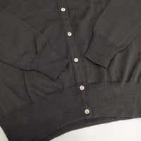 SHIPS ウール クルーネック ニット カーディガン ブラック レディース シップス【中古】5-1009T∞