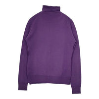 JOHN SMEDLEY タートルネック ツイン メリノウール カーディガン ニット アンサンブル パープル レディース ジョンスメドレー【中古】5-1009T∞