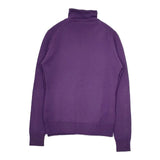 JOHN SMEDLEY タートルネック ツイン メリノウール カーディガン ニット アンサンブル パープル レディース ジョンスメドレー【中古】5-1009T∞
