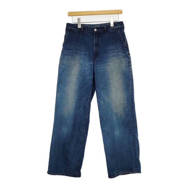 45R/45rpm 8096026 おこめ納戸納戸デニムのシャルロットパンツ（加工） デニムパンツ ブルー レディース フォーティーファイブアールピーエム【中古】5-1021G△