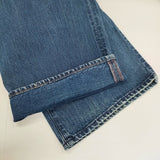 45R/45rpm 8096026 おこめ納戸納戸デニムのシャルロットパンツ（加工） デニムパンツ ブルー レディース フォーティーファイブアールピーエム【中古】5-1021G△