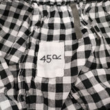 45R/45rpm クシュクシュギンガムチェックのスカート 定価39600円 ロングスカート ブラック ホワイト レディース フォーティーファイブアールピーエム【中古】5-0616M∞