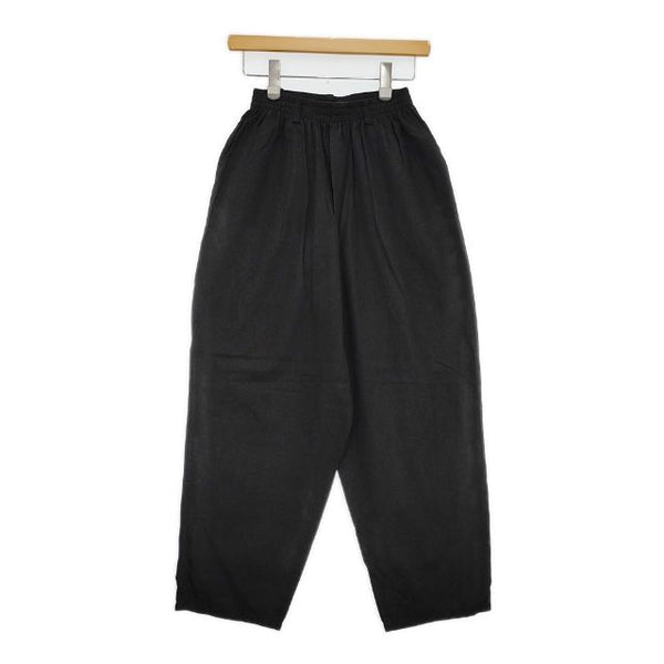 HAI SPORTING GEAR ハイスポーティングギア 80sヴィンテージ ISSEY MIYAKE コットンシルク イージー パンツ ブラック レディース【中古】5-0820G∞