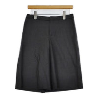 L'EQUIPE YOSHIE INABA ストレッチ ウール ショートパンツ ハーフパンツ ショーツ チャコールグレー レディース レキップヨシエイナバ【中古】5-0823T∞
