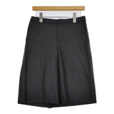 L'EQUIPE YOSHIE INABA ストレッチ ウール ショートパンツ ハーフパンツ ショーツ チャコールグレー レディース レキップヨシエイナバ【中古】5-0823T∞