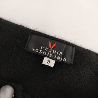 L'EQUIPE YOSHIE INABA ビジュー付き カシミヤ ニット カーディガン ブラック レディース レキップヨシエイナバ【中古】5-0528T∞
