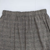 JURGEN LEHL J0173US131 マルチボーダー ウールコットン ロングスカート ベージュ ブラック レディース ヨーガンレール【中古】5-0823T∞