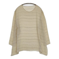 JURGEN LEHL J0161FB211 シルク 長袖Ｔシャツ カットソー ロンＴ ベージュ レディース ヨーガンレール【中古】5-0914M∞
