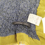 JURGEN LEHL J0193ESF20 シルク マフラー ストール キミドリ ネイビー レディース ヨーガンレール【中古】5-0825G◎