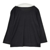 JURGEN LEHL J0114UB552 ウール 長袖Ｔシャツ カットソー ロンＴ ブラック レディース ヨーガンレール【中古】5-0927T∞