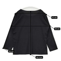 JURGEN LEHL J0114UB552 ウール 長袖Ｔシャツ カットソー ロンＴ ブラック レディース ヨーガンレール【中古】5-0927T∞
