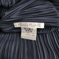PLEATS PLEASE ISSEY MIYAKE PP13-JH464 サイズ2 Vネック ノースリーブ ワンピース ネイビー レディース プリーツプリーズ【中古】5-0415S♪