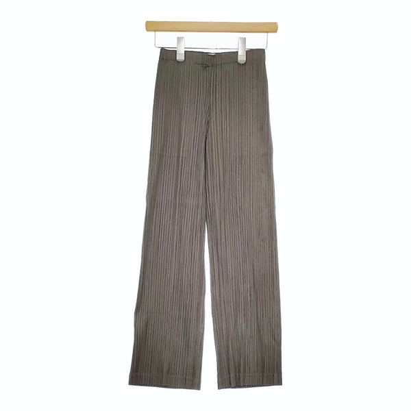 PLEATS PLEASE ISSEY MIYAKE PP13-JF405 サイズ1 プリーツイージー パンツ グレー レディース プリーツプリーズ【中古】5-0415M♪