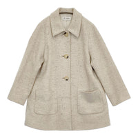 SCAPA ウール Aライン サイズ42 コート アイボリー レディース スキャパ【中古】5-0920T♪
