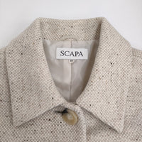 SCAPA ウール Aライン サイズ42 コート アイボリー レディース スキャパ【中古】5-0920T♪