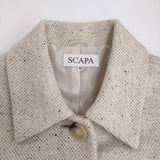 SCAPA ウール Aライン サイズ42 コート アイボリー レディース スキャパ【中古】5-0920T♪