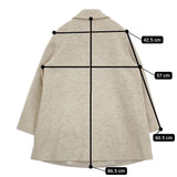 SCAPA ウール Aライン サイズ42 コート アイボリー レディース スキャパ【中古】5-0920T♪