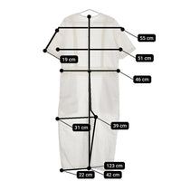 humoresque suspender pants KS2402b リネンコットン ジャンプスーツ 定価80300円 23SS オフホワイト レディース ユーモレスク【中古】5-0415S♪