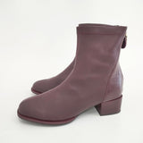 卑弥呼 23.5cm バッグジップ ブーツ エンジ レディース 卑弥呼【中古】5-1210G◎