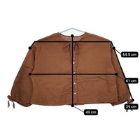 nest Robe 01213-1111 リネン超撥水ギャザースリーブショートシャツ ブラウス シャツ 21AW ブラウン レディース ネストローブ【中古】5-0616M∞