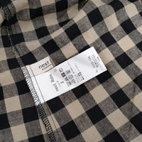 nest Robe 01232-1366 コットンリネンワッシャーギンガムワンピース 定価27500円 ワンピース 23SS ベージュ レディース ネストローブ【中古】5-0604S∞
