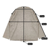 nest Robe 01214-1010 コットンヤクナッピングノーカラー ジャケット 21AW ベージュ レディース ネストローブ【中古】5-0818T∞