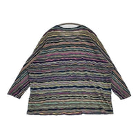 JURGEN LEHL コットンジャガード J0171UB142 日本製 長袖Ｔシャツ カットソー ロンＴ マルチカラー レディース ヨーガンレール【中古】5-0914M∞