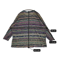 JURGEN LEHL コットンジャガード J0171UB142 日本製 長袖Ｔシャツ カットソー ロンＴ マルチカラー レディース ヨーガンレール【中古】5-0914M∞