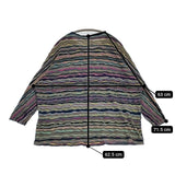 JURGEN LEHL コットンジャガード J0171UB142 日本製 長袖Ｔシャツ カットソー ロンＴ マルチカラー レディース ヨーガンレール【中古】5-0914M∞
