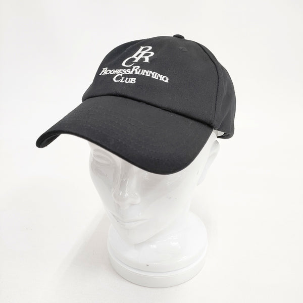 PROGRESS RUNNING CLUB プログレス ランニング クラブ PRG-22SS CAP 定価6490円 コットン 帽子 キャップ ブラック レディース【中古】5-0825G◎