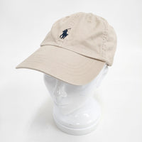 POLO RALPH LAUREN コットン チノ ベースボール キャップ 定価11000円 キャップ ベージュ レディース ポロ・ラルフローレン【中古】5-0825G◎