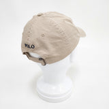 POLO RALPH LAUREN コットン チノ ベースボール キャップ 定価11000円 キャップ ベージュ レディース ポロ・ラルフローレン【中古】5-0825G◎