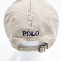 POLO RALPH LAUREN コットン チノ ベースボール キャップ 定価11000円 キャップ ベージュ レディース ポロ・ラルフローレン【中古】5-0825G◎