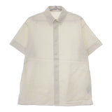 THE RERACS BUTTON DOWN BIG SHIRT CLASSIC 定価31900円 23SS-REBL-343L 半袖シャツ エクリュ オフホワイト レディース ザリラクス【中古】5-0607S∞