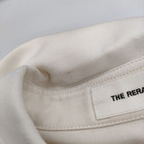 THE RERACS BUTTON DOWN BIG SHIRT CLASSIC 定価31900円 23SS-REBL-343L 半袖シャツ エクリュ オフホワイト レディース ザリラクス【中古】5-0607S∞