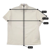 THE RERACS BUTTON DOWN BIG SHIRT CLASSIC 定価31900円 23SS-REBL-343L 半袖シャツ エクリュ オフホワイト レディース ザリラクス【中古】5-0607S∞