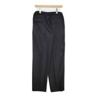 THE RERACS 未使用品 ウールスラックスイージーパンツ 定価38500円 21SS-REPT-209L パンツ ブラック レディース ザリラクス【中古】5-0921M∞