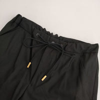 THE RERACS 未使用品 ウールスラックスイージーパンツ 定価38500円 21SS-REPT-209L パンツ ブラック レディース ザリラクス【中古】5-0921M∞