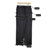 THE RERACS 未使用品 ウールスラックスイージーパンツ 定価38500円 21SS-REPT-209L パンツ ブラック レディース ザリラクス【中古】5-0921M∞