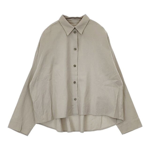 MM6/Maison Margiela Cropped Shirt S32DL0224 S49292 ウールコットン 長袖シャツ ベージュ レディース エムエム6/メゾンマルジェラ【中古】5-0823T∞