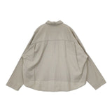 MM6/Maison Margiela Cropped Shirt S32DL0224 S49292 ウールコットン 長袖シャツ ベージュ レディース エムエム6/メゾンマルジェラ【中古】5-0823T∞