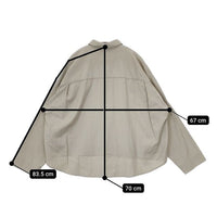 MM6/Maison Margiela Cropped Shirt S32DL0224 S49292 ウールコットン 長袖シャツ ベージュ レディース エムエム6/メゾンマルジェラ【中古】5-0823T∞